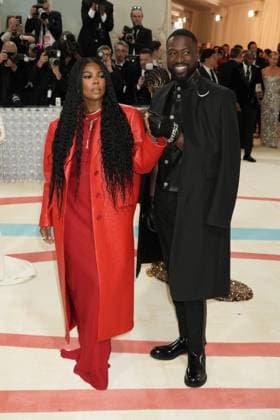 Arrivals for the 2023 Met Gala - Karl Lagerfeld: A Line Of Beauty at the Metropolitan Museum of Art. Featuring: Gabrielle Union, Dwayne Wade Where: New York, New York, United States When: 01 May 2023 Credit: Jennifer Graylock INSTARimages **Jennifer Graylock-Graylock.com** Copyright: xJenniferxGraylock-Graylock.comx 52672347 EDITORIAL USE ONLY. NOT FOR USE BY NEWSPAPERS BASED IN THE UK.