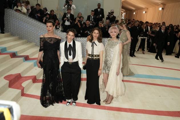 Arrivals for the 2023 Met Gala - Karl Lagerfeld: A Line Of Beauty at the Metropolitan Museum of Art. Featuring: Kristen Stewart, Sofia Coppola Where: New York, New York, United States When: 01 May 2023 Credit: Jennifer Graylock INSTARimages **Jennifer Graylock-Graylock.com** Copyright: xJenniferxGraylock-Graylock.comx 52672503 EDITORIAL USE ONLY. NOT FOR USE BY NEWSPAPERS BASED IN THE UK.