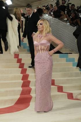 2023 Met Gala - Karl Lagerfeld: A Line Of Beauty at the Metropolitan Museum of Art - Arrivals. Featuring: Donatella Versace Where: New York, New York, United States When: 01 May 2023 Credit: Jennifer Graylock INSTARimages Copyright: xx 52673027 EDITORIAL USE ONLY. NOT FOR USE BY NEWSPAPERS BASED IN THE UK.