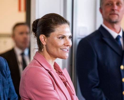 NYNÄSHAMN 20230426 Crown Princess Victoria in connection with the inauguration of Norvik Harbour Norvik Harbour is a new container and crude oil port in Stockholm NYNÄSHAMN SWEDEN x10090x  Copyright: xClaudioxBrescianix xTTx KUNGEN OCH KRONPRINSESSAN INVIGER HAMN TTABB0000000000180360
