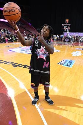 Wooshi World Celebrity Basketball Classic at The FLA Live Arena on May 3, 2023 in Sunrise, Florida. Featuring: Jacquees Where: Sunrise, Florida, United States When: 03 May 2023 Credit: Robert Bell INSTARimages Copyright: xLarryxMaranox 52679919 EDITORIAL USE ONLY. NOT FOR USE BY NEWSPAPERS BASED IN THE UK.
