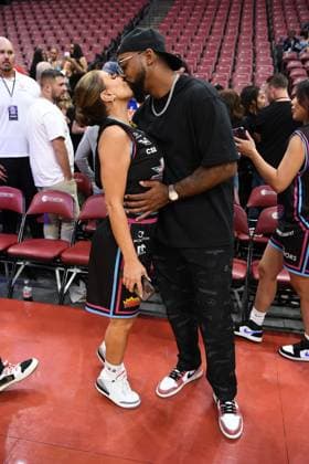 Wooshi World Celebrity Basketball Classic at The FLA Live Arena on May 3, 2023 in Sunrise, Florida. Featuring: Larsa Pippen, Marcus Jordan Where: Sunrise, Florida, United States When: 03 May 2023 Credit: Robert Bell INSTARimages Copyright: xLarryxMaranox 52679922 EDITORIAL USE ONLY. NOT FOR USE BY NEWSPAPERS BASED IN THE UK.