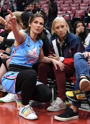 Wooshi World Celebrity Basketball Classic at The FLA Live Arena on May 3, 2023 in Sunrise, Florida. Featuring: Julia Lemigova, Martina Navratilova Where: Sunrise, Florida, United States When: 03 May 2023 Credit: Robert Bell INSTARimages Copyright: xLarryxMaranox 52679933 EDITORIAL USE ONLY. NOT FOR USE BY NEWSPAPERS BASED IN THE UK.