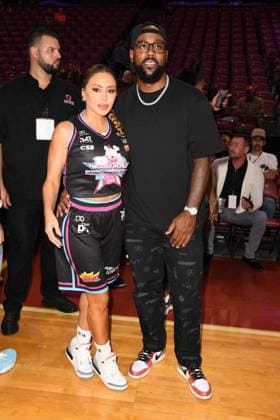 Wooshi World Celebrity Basketball Classic at The FLA Live Arena on May 3, 2023 in Sunrise, Florida. Featuring: Larsa Pippen, Marcus Jordan Where: Sunrise, Florida, United States When: 03 May 2023 Credit: Robert Bell INSTARimages Copyright: xLarryxMaranox 52679941 EDITORIAL USE ONLY. NOT FOR USE BY NEWSPAPERS BASED IN THE UK.