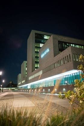 RECORD DATE NOT STATED Europol headquarters at night. All security-related facilities have been removed from the image. *** Europol Hauptquartier im Nacht ganz Sicherheit Verbundenes Einrichtungen haben gewesen entfernt von der Abbild 11802964