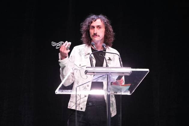 May 4, 2023, Halifax, NS, Canada: Dylan Menzie accepts the award for Rising Star Recording of the Year during the East Coast Music Awards in Halifax on Thursday, May 4, 2023. Halifax Canada  - ZUMAc35_ 20230504_zaf_c35_151 Copyright: xDarrenxCalabresex