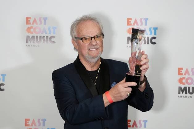 May 4, 2023, Halifax, NS, Canada: Musician Myles Goodwyn poses following his induction into the Canadian Songwriters Hall of Fame during the East Coast Music Awards in Halifax on Thursday, May 4, 2023. Halifax Canada  - ZUMAc35_ 20230504_zaf_c35_158 Copyright: xDarrenxCalabresex
