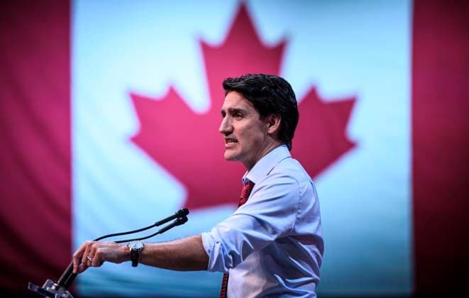 May 4, 2023, Ottawa, ON, CAN: Prime Minister Justin Trudeau makes a keynote address at the 2023 Liberal National Convention in Ottawa, on Thursday, May 4, 2023. Ottawa CAN  - ZUMAc35_ 20230504_zaf_c35_166 Copyright: xJustinxTangx