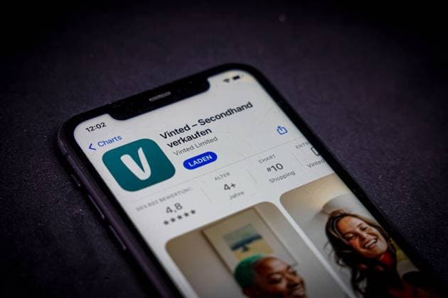 App Store - Apple 05.05.2023: Apple App Store auf einem iPhone. Vinted - Secondhand verkaufen *** App Store Apple 05 05 2023 Apple App Store on an iPhone Vinted Secondhand sell