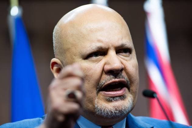 May 5, 2023, Ottawa, ON, Canada: International Criminal Court (ICC) Chief Prosecutor Karim Khan speaks at a press conference during his first official visit to Canada on Parliament Hill, in Ottawa, on Friday, May 5, 2023. Khan is scheduled to deliver the 2023 Elie Wiesel Distinguished Lectureship in Human Rights, hosted by the Raoul Wallenberg Centre for Human Rights (RWCHR) and University of Ottawa. Ottawa Canada  - ZUMAc35_ 20230505_zaf_c35_023 Copyright: xSpencerxColbyx