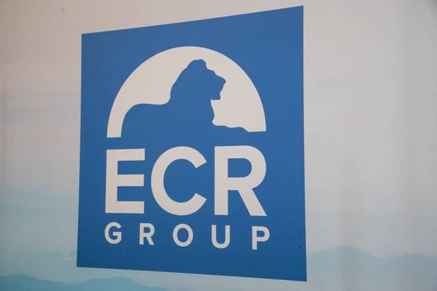 The European Conservatives and Reformists European party logo pictured during the open day of European parliament on the occasion of the Europe day, in Brussels, Saturday 06 May 2023.  NICOLASxMAETERLINCK 66812454