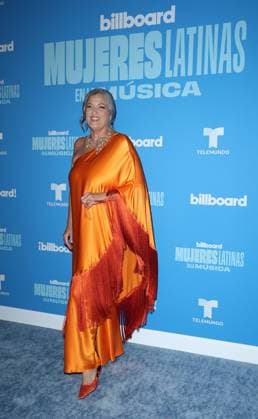 Mary Black arrives on the red carpet at the Inaugural Latin Women in Music award show at the Watsco Center, University of Miami in Miami Florida on Saturday, May 6, 2023. The Billboard Telemundo red carpet and show will air Sunday, May 7, 2023 at 9 PM 8 CT on Telemundo and Universo.  MIA20230506162 GARYxIxROTHSTEIN