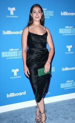 Danna Droppo arrives on the red carpet at the Inaugural Latin Women in Music award show at the Watsco Center, University of Miami in Miami Florida on Saturday, May 6, 2023. The Billboard Telemundo red carpet and show will air Sunday, May 7, 2023 at 9 PM 8 CT on Telemundo and Universo.  MIA20230506158 GARYxIxROTHSTEIN