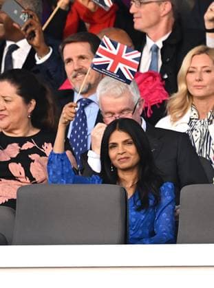 . 07 05 2023. Windsor, United Kingdom. Akshata Murthy ,wife of UK Prime Minister at the Coronation Concert held in the grounds of Windsor Castle, United Kingdom.  xPoolx xi-Imagesx IIM-24359-0121