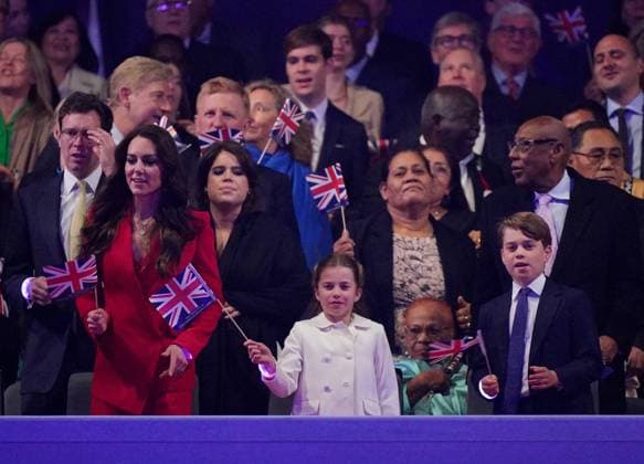 . 07 05 2023. Windsor, United Kingdom. Prince William, the Prince of Wales speaking at the Coronation Concert held in the grounds of Windsor Castle, United Kingdom.  xPoolx xi-Imagesx IIM-24359-0133