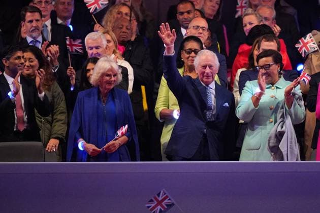 . 07 05 2023. Windsor, United Kingdom. Prince William, the Prince of Wales speaking at the Coronation Concert held in the grounds of Windsor Castle, United Kingdom.  xPoolx xi-Imagesx IIM-24359-0142
