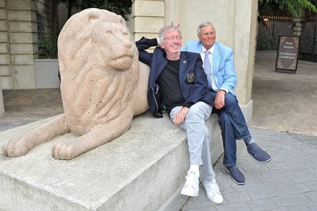 Europa-Park Eagles Golf Cup in Rust Europa-Park EAGLES Golf Cup. Werner Schulze-Erdel und Wolfgang Bosbach anläßlich des Europa-Park EAGLES Golf Cup am 08.05.2023 im Europapark Rust. 20230508MWI70592