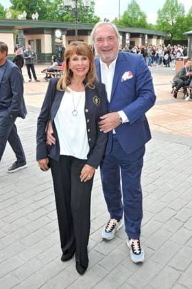 Europa-Park Eagles Golf Cup in Rust Europa-Park EAGLES Golf Cup. Ireen Sheer und Klaus Kahl anläßlich des Europa-Park EAGLES Golf Cup am 08.05.2023 im Europapark Rust. 20230508MWI70605