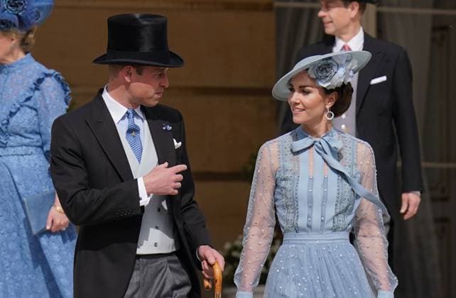 Entertainment Themen der Woche KW19 Entertainment Bilder des Tages Gartenparty im Buckingham Palast in London . 09 05 2023. London, United Kingdom. Prince William and Kate Middleton, the Prince and Princess of Wales, at a Buckingham Palace garden party in London.  xPoolx xi-Imagesx IIM-24362-0003