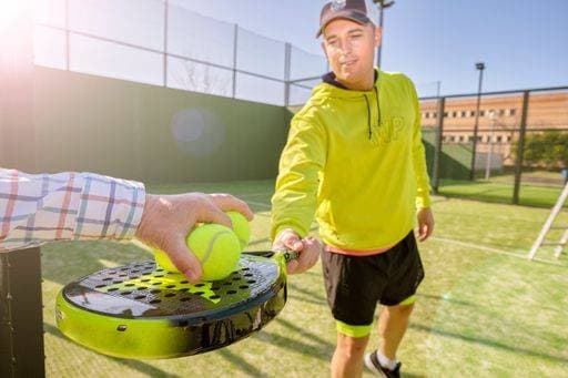 RECORD DATE NOT STATED padel player playing a match in ther world padel tou *** padel Spielender spielendes einer Streichholz ÊIn ther Welt padel tou 4459945 ,model released, Symbolfoto