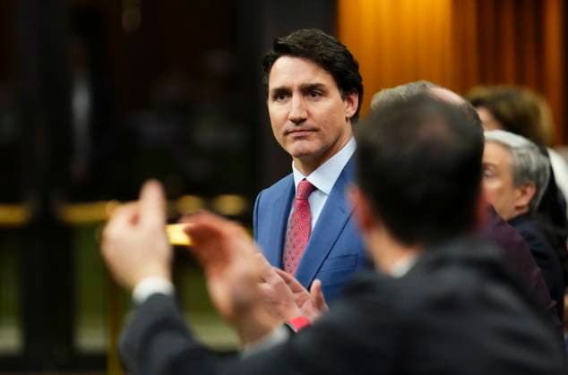 May 10, 2023, Ottawa, ON, CAN: Prime Minister Justin Trudeau rises during question period in the House of Commons on Parliament Hill in Ottawa on Wednesday, May 10, 2023. Ottawa CAN  - ZUMAc35_ 20230510_zaf_c35_084 Copyright: xSeanxKilpatrickx