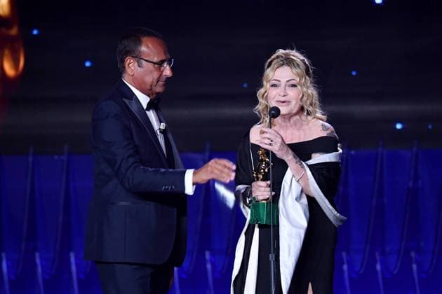 Rome: Lumina Studies. 68th edition of the David di Donatello awards. Telecast . In the photo : Carlo Conti and Desiree Corridoni  Copyright: xMaurizioxD Avanzox xipa-agency.nx xDxAvanzo Provvisionato Landix IPA_IPA37860692