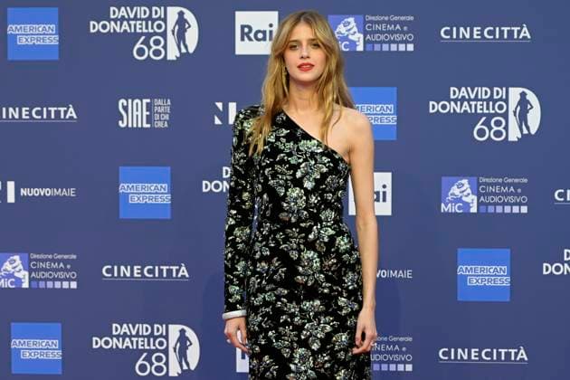 May 10, 2023, Rome, Italy: Benedetta Porcaroli attends the red carpet of Premi Davide di Donatello 2023 at CinecittÃ Lumina Studios. Rome Italy - ZUMAs197 20230510_zaa_s197_354 Copyright: xMarioxCartellix