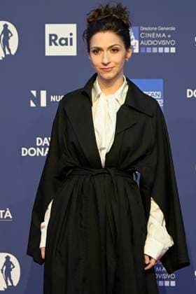 May 10, 2023, Rome, Italy: Giulia Steigerwalt attends the red carpet of Premi Davide di Donatello 2023 at CinecittÃ Lumina Studios. Rome Italy - ZUMAs197 20230510_zaa_s197_358 Copyright: xMarioxCartellix