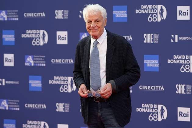 May 10, 2023, Rome, Italy: Michele Placido attends the red carpet of Premi Davide di Donatello 2023 at CinecittÃ Lumina Studios. Rome Italy - ZUMAs197 20230510_zaa_s197_363 Copyright: xMarioxCartellix