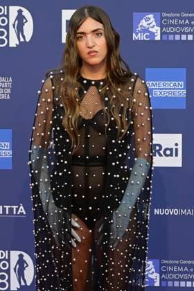 May 10, 2023, Rome, Italy: Joan Thiele attends the red carpet of Premi Davide di Donatello 2023 at CinecittÃ Lumina Studios. Rome Italy - ZUMAs197 20230510_zaa_s197_364 Copyright: xMarioxCartellix