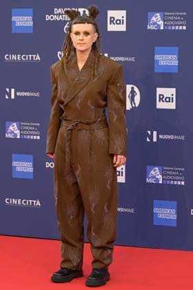 May 10, 2023, Rome, Italy: Valentina Bertani attends the red carpet of Premi Davide di Donatello 2023 at CinecittÃ Lumina Studios. Rome Italy - ZUMAs197 20230510_zaa_s197_370 Copyright: xMarioxCartellix