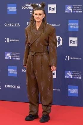 May 10, 2023, Rome, Italy: Valentina Bertani attends the red carpet of Premi Davide di Donatello 2023 at CinecittÃ Lumina Studios. Rome Italy - ZUMAs197 20230510_zaa_s197_371 Copyright: xMarioxCartellix
