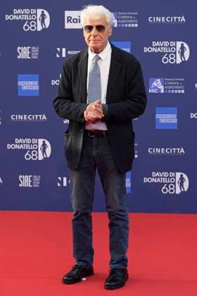 May 10, 2023, Rome, Italy: Michele Placido attends the red carpet of Premi Davide di Donatello 2023 at CinecittÃ Lumina Studios. Rome Italy - ZUMAs197 20230510_zaa_s197_435 Copyright: xMarioxCartellix