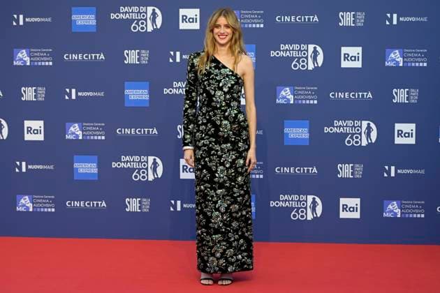 May 10, 2023, Rome, Italy: Benedetta Porcaroli attends the red carpet of Premi Davide di Donatello 2023 at CinecittÃ Lumina Studios. Rome Italy - ZUMAs197 20230510_zaa_s197_464 Copyright: xMarioxCartellix