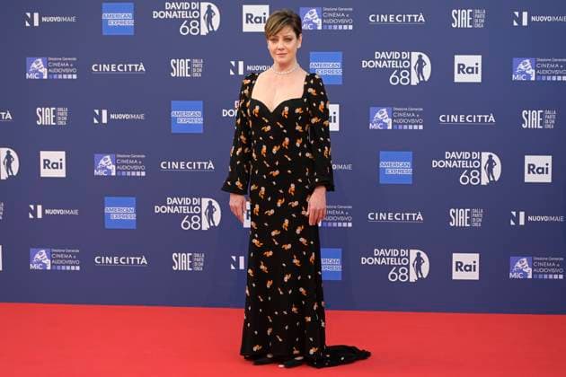 May 10, 2023, Rome, Italy: Giovanna Mezzogiorno attends the red carpet of Premi Davide di Donatello 2023 at CinecittÃ Lumina Studios. Rome Italy - ZUMAs197 20230510_zaa_s197_480 Copyright: xMarioxCartellix