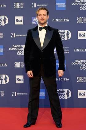 May 10, 2023, Rome, Italy: Alessandro Borghi attends the red carpet of Premi Davide di Donatello 2023 at CinecittÃ Lumina Studios. Rome Italy - ZUMAs197 20230510_zaa_s197_483 Copyright: xMarioxCartellix