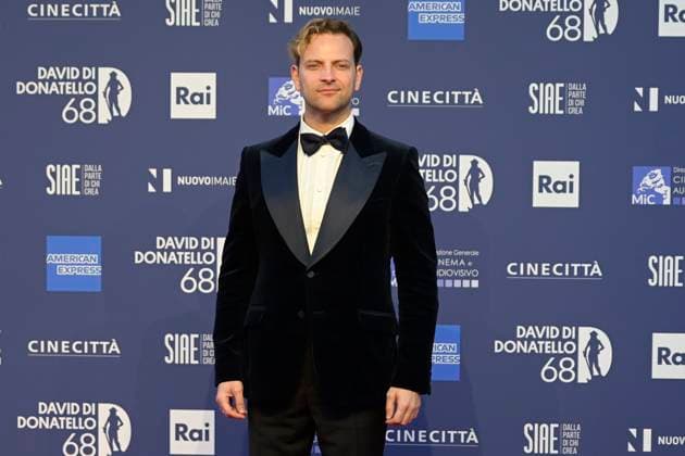May 10, 2023, Rome, Italy: Alessandro Borghi attends the red carpet of Premi Davide di Donatello 2023 at CinecittÃ Lumina Studios. Rome Italy - ZUMAs197 20230510_zaa_s197_523 Copyright: xMarioxCartellix
