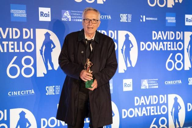 68th David Di Donatello - Winners Photocall Marco Bellocchio attends the 68th David Di Donatello winners photocall on May 10, 2023 in Rome, Italy  Copyright: xLucaxCarlinox originalFilename: carlino-notitle230511_npOQl.jpg