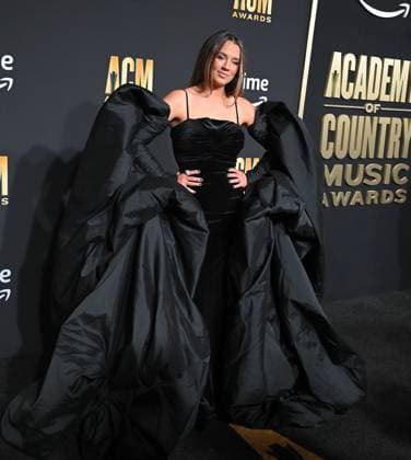 Gabby Barrett arrives on the red carpet for the 2023 Academy of Country Music Awards at The Star in Frisco, TX on Thursday, May 11, 2023.  FRS2023051124 IANxHALPERIN