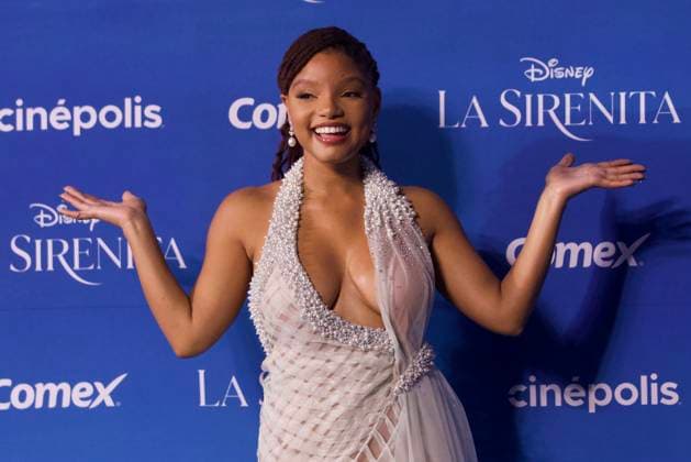 May 11, 2023, Mexico City, Mexico: Actress Halle Bailey attends the red carpet of The little Mermaid film premiere at Toreo Parque Central. on May 11, 2023 in Mexico City, Mexico. Mexico City Mexico - ZUMAe321 20230512_zia_e321_026 Copyright: xJulianxLopezx