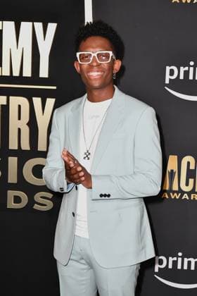 May 11, 2023, Frisco, TX, USA: Breland attends the 58th Academy Of Country Music Awards at The Ford Center at The Star on May 11, 2023 in Frisco, Texas. Frisco USA - ZUMAs181 20230511_zea_s181_004 Copyright: xCaseyxFlaniganx