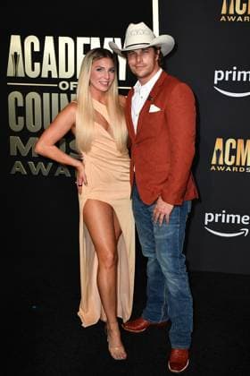 May 11, 2023, Frisco, TX, USA: Brittany Warthan, Randall King attend the 58th Academy Of Country Music Awards at The Ford Center at The Star on May 11, 2023 in Frisco, Texas. Frisco USA - ZUMAs181 20230511_zea_s181_011 Copyright: xCaseyxFlaniganx