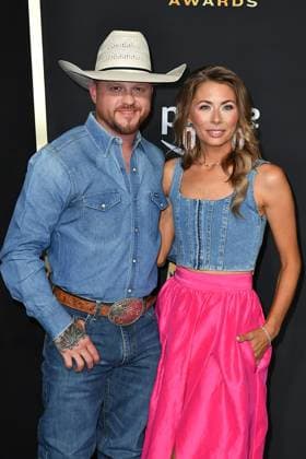 May 11, 2023, Frisco, TX, USA: Cody Johnson, Brandi Johnson attend the 58th Academy Of Country Music Awards at The Ford Center at The Star on May 11, 2023 in Frisco, Texas. Frisco USA - ZUMAs181 20230511_zea_s181_261 Copyright: xCaseyxFlaniganx