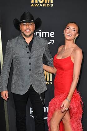 May 11, 2023, Frisco, TX, USA: Jason Aldean, Brittany Kerr attend the 58th Academy Of Country Music Awards at The Ford Center at The Star on May 11, 2023 in Frisco, Texas. Frisco USA - ZUMAs181 20230511_zea_s181_294 Copyright: xCaseyxFlaniganx