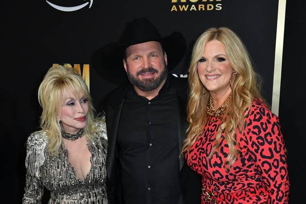 May 11, 2023, Frisco, TX, USA: Dolly Parton, Garth Brooks, Trisha Yearwood attend the 58th Academy Of Country Music Awards at The Ford Center at The Star on May 11, 2023 in Frisco, Texas. Frisco USA - ZUMAs181 20230511_zea_s181_162 Copyright: xCaseyxFlaniganx