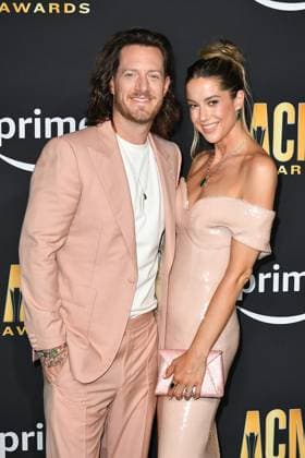 May 11, 2023, Frisco, TX, USA: Tyler Hubbard, Hayley Hubbard attend the 58th Academy Of Country Music Awards at The Ford Center at The Star on May 11, 2023 in Frisco, Texas. Frisco USA - ZUMAs181 20230511_zea_s181_227 Copyright: xCaseyxFlaniganx