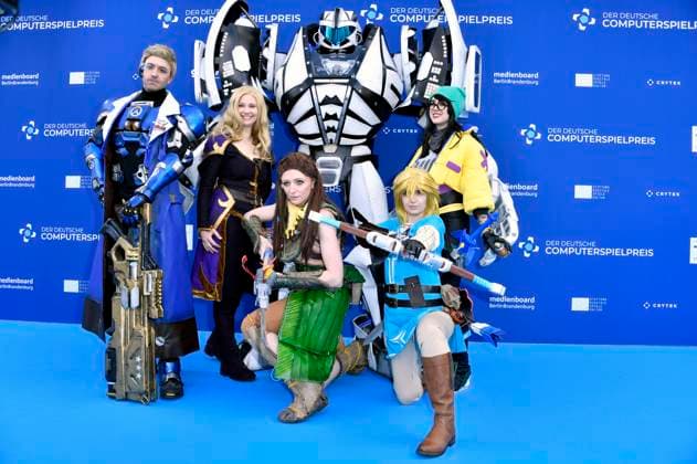 Cosplayer bei der Verleihung des Deutschen Computerspielpreises 2023 im Spindler & Klatt. Berlin, 11.05.2023