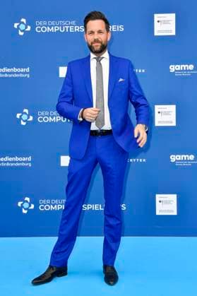 Matthias Killing bei der Verleihung des Deutschen Computerspielpreises 2023 im Spindler & Klatt. Berlin, 11.05.2023