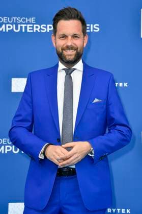 Matthias Killing bei der Verleihung des Deutschen Computerspielpreises 2023 im Spindler & Klatt. Berlin, 11.05.2023