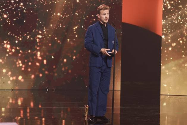 Deutscher Filmpreis 2023 BESTE MÄNNLICHE NEBENROLLE Gewinner Albrecht Schuch bei der Verleihung der Lola - Deutscher Filmpreis 2023 im Theater am Potsdamer Platz in Berlin 12.05.2023 Copyright: xEventpressx